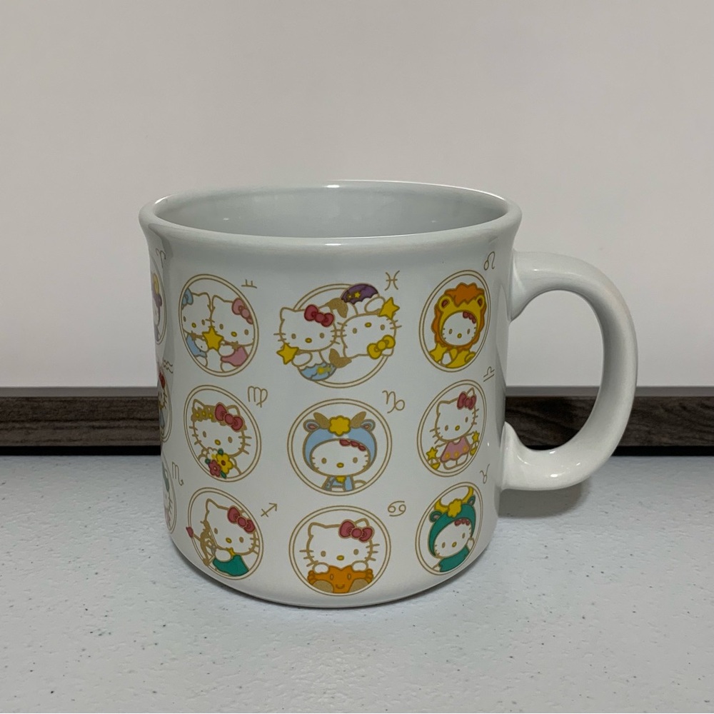 Silver Buffalo Sanrio Hello Kitty Zodiac Pearlescent Ceramic Camper Mug-20 Oz.